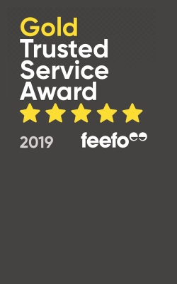 Winners of the Feefo Gold Trusted Service Award