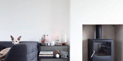 Modern Grey Herringbone In a Beautifully Minimal Home