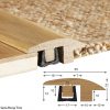 solid wood sem-ramp trim for medium floors