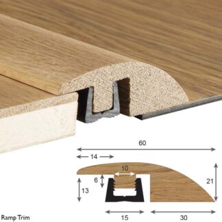 solid wood ramp flooring trim for medium floors