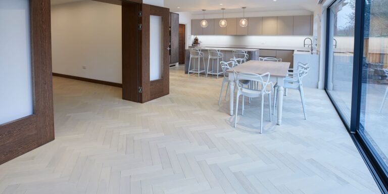 white oak parquet flooring