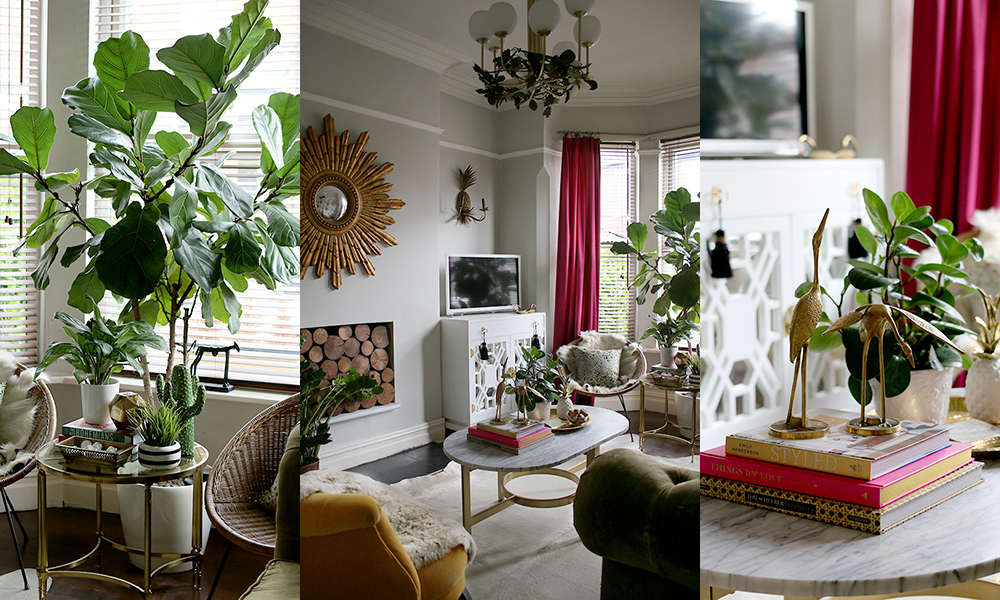 eclectic boho glam living room 3