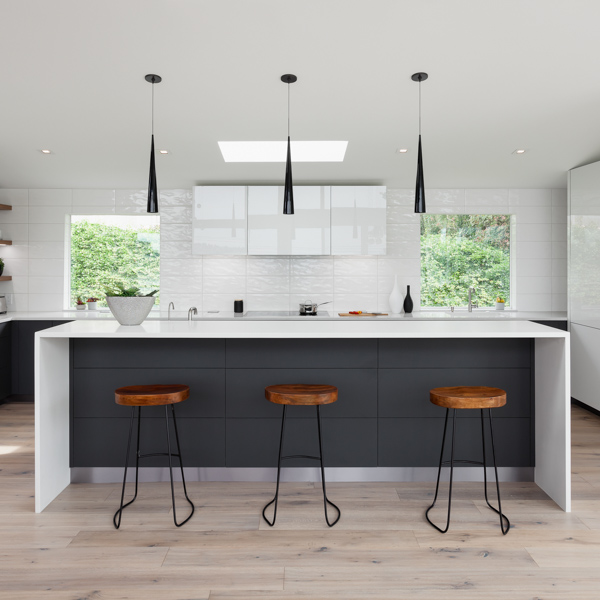 Engineered wood flooring in a kitchen | Berkeley Grey oak