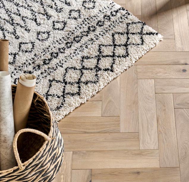engineered wood herringbone flooring | Goodrich Feather Oak