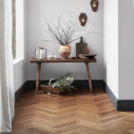 Bamboo flooring in an entry | Bamboo Oxwich coffee