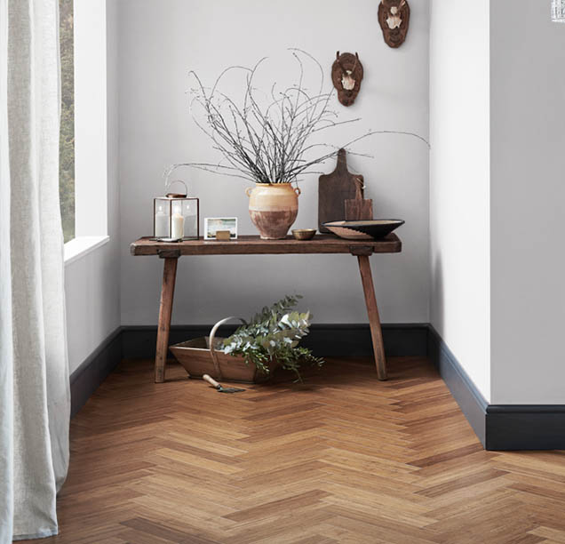 Bamboo flooring in an entry | Bamboo Oxwich coffee