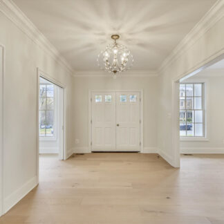 Engineered wood flooring in a traditional home