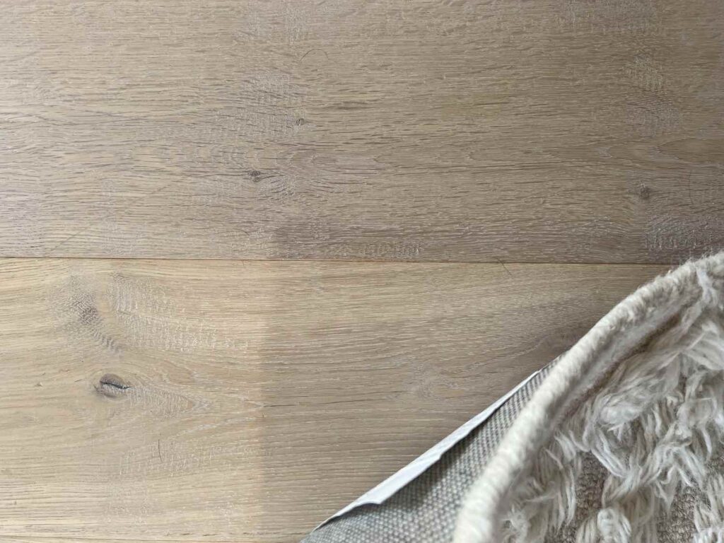 engineered wood floor discoloration