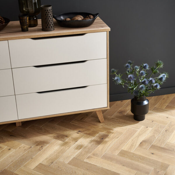 Engineered parquet flooring | Goodrich white smoked Oak