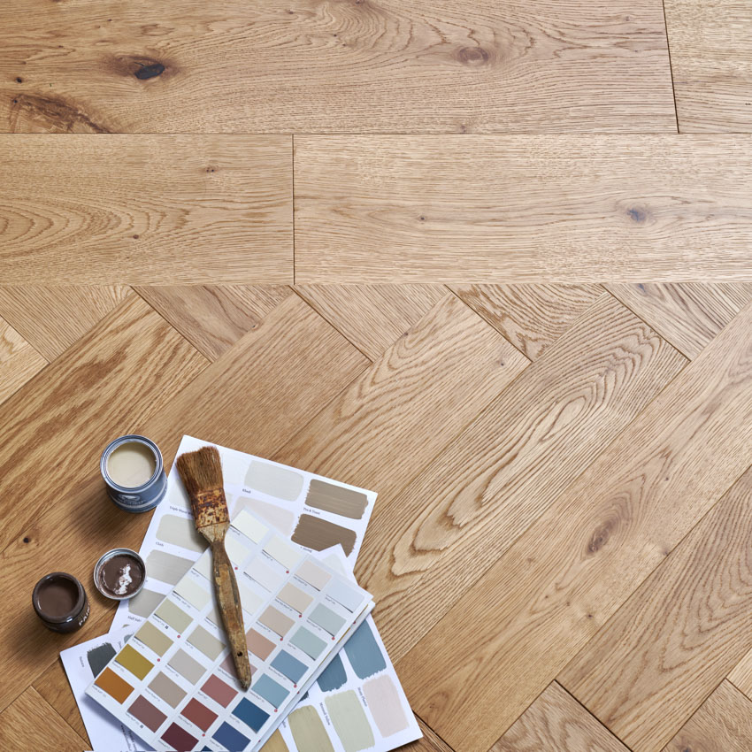 Highclere Natural Oak Engineered Oak Woodpecker Flooring