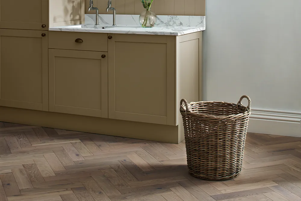 Wood Floors in a Kitchen: Goodrich White Oiled Oak | Earthy tones