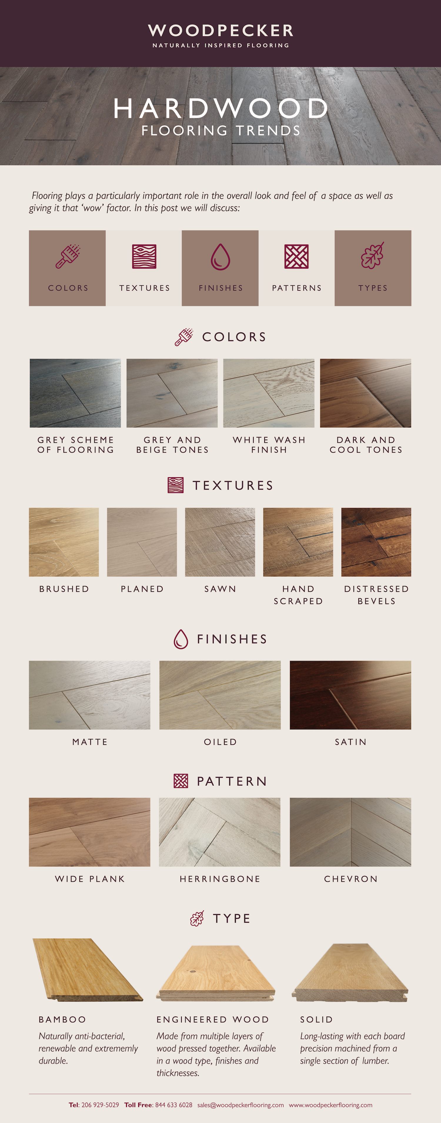 Hardwood Flooring Trends: Infographic. By Woodpecker Flooring