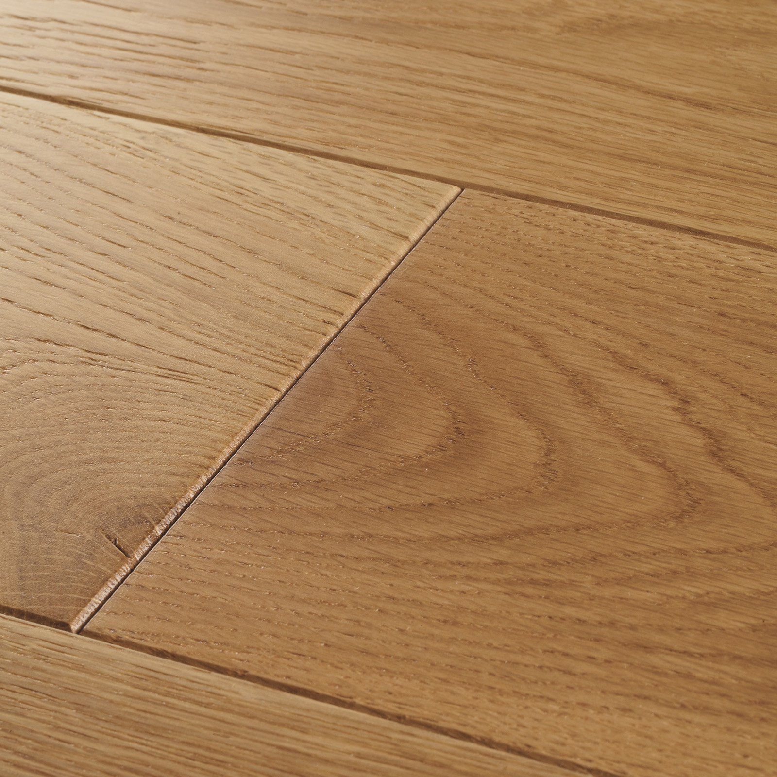 Solid wood flooring in natural tones