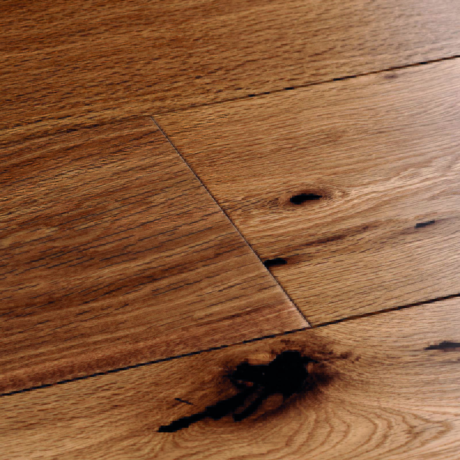 Engineered wood flooring. Harlech smoked Oak